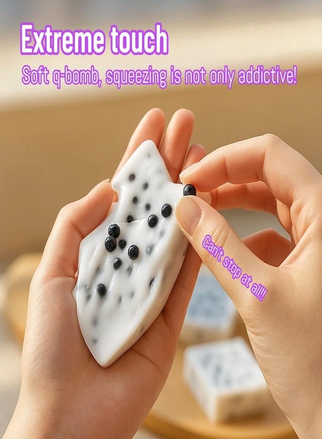 قطعتان من لعبة إزالة البثور، لعبة حسية لتخفيف التوتر، مصنوعة من مادة TPR ناعمة لإزالة البثور وتخفيف القلق، مناسبة للمكتب والسفر (أبيض) - Image 4